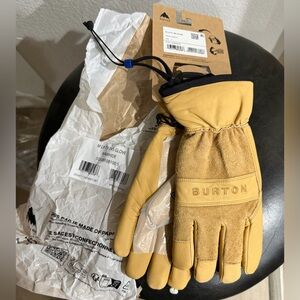 Burton Men's Mustard/Tan Leather Gloves